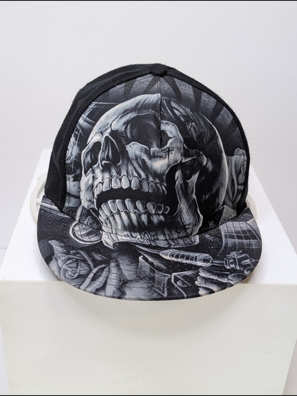 Dyse One Clothing Black Snapback Graphics Skull Hat Cap Streetwear